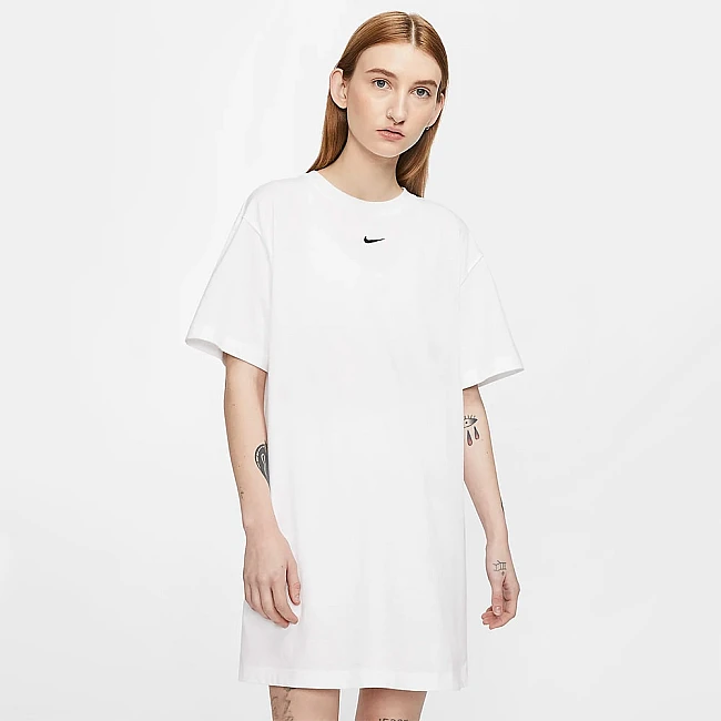 ДАМСКА РОКЛЯ NIKE NSW ESSNTL DRESS WHITE