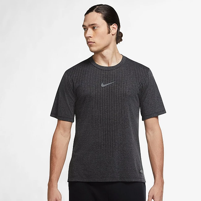 МЪЖКА ТЕНИСКА NIKE PRO DF ADV NPC TOP SS BLACK/GREY