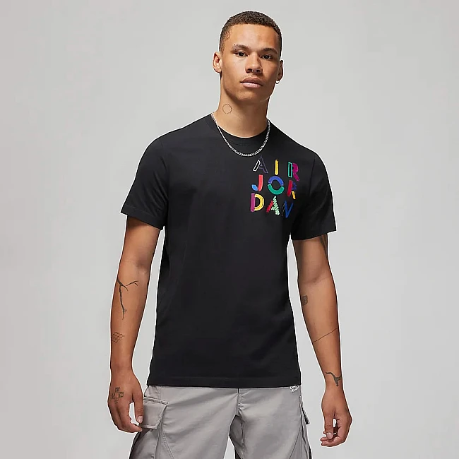 МЪЖКА ТЕНИСКА NIKE JORDAN BRAND GFX SS CREW 4 BLACK