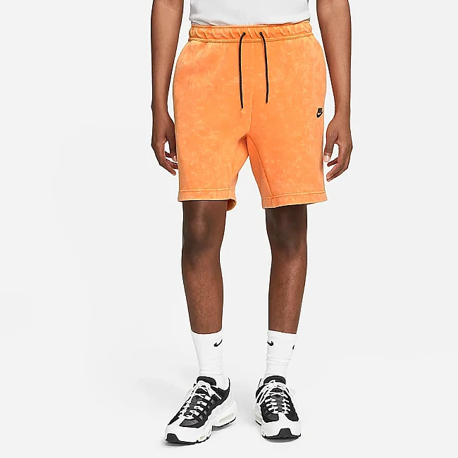 МЪЖКИ КЪСИ ПАНТАЛОНИ NIKE NSW TCH FLC WASH SHORT KUMQUAT
