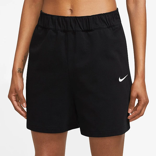 ДАМСКИ КЪСИ ПАНТАЛОНИ NIKE NSW JRSY SHORT BLACK