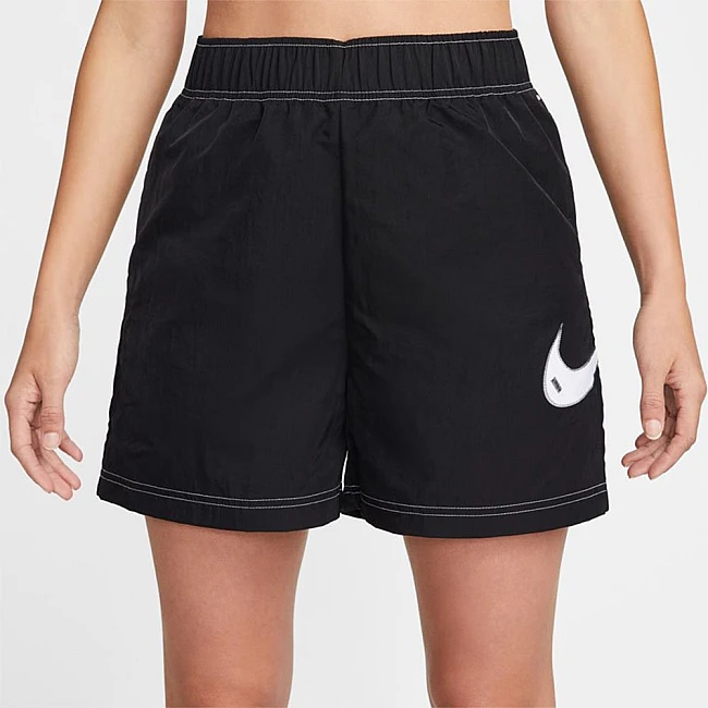 ДАМСКИ КЪСИ ПАНТАЛОНИ NIKE NSW SWSH WVN HR SHORT BLACK