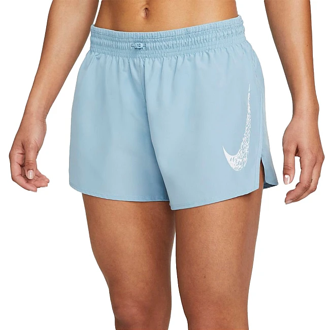 ДАМСКИ КЪСИ ПАНТАЛОНИ NIKE DF SWOOSH RUN SHORT BLUE