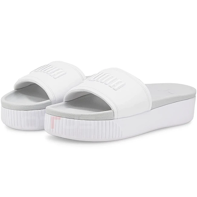 ДАМСКИ ЧЕХЛИ PUMA PLATFORM SLIDE WHITE