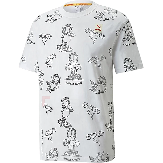МЪЖКА ТЕНИСКА PUMA x GARFIELD AOP TEE WHITE