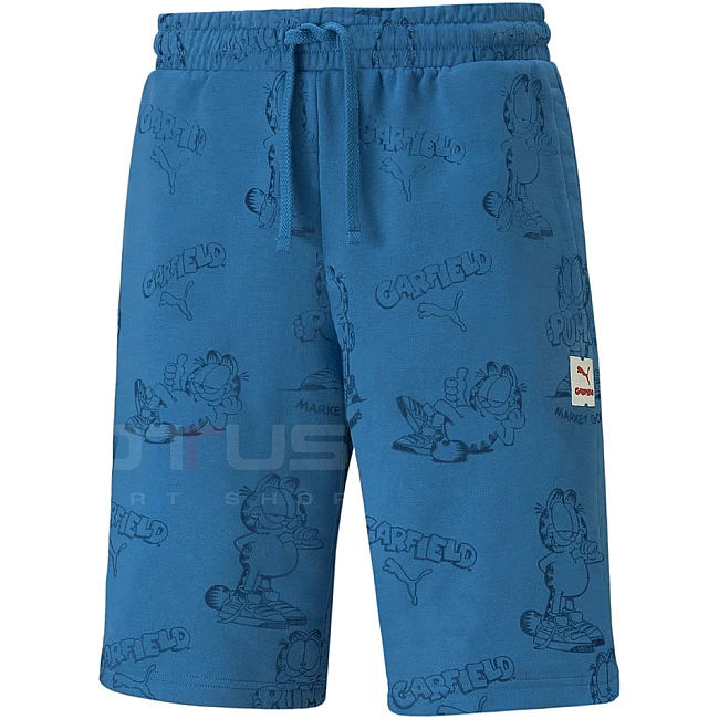 МЪЖКИ КЪСИ ПАНТАЛОНИ PUMA x GARFIELD AOP SHORTS BLUE