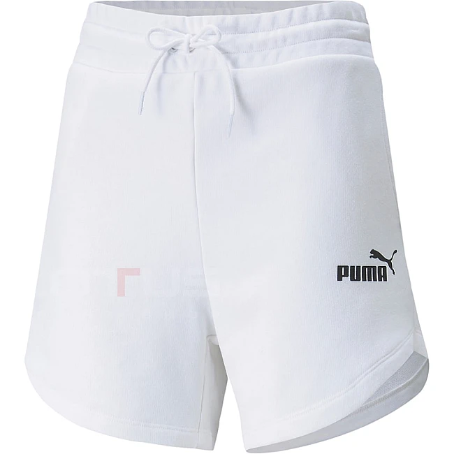ДАМСКИ КЪСИ ПАНТАЛОНИ PUMA ESS 5IN HIGH WAIST SHORTS TR WHITE