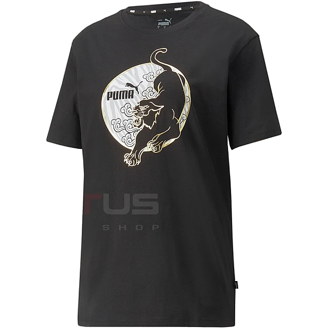 ДАМСКА ТЕНИСКА PUMA TIGER GRAPHIC BOYFRIEND TEE BLACK