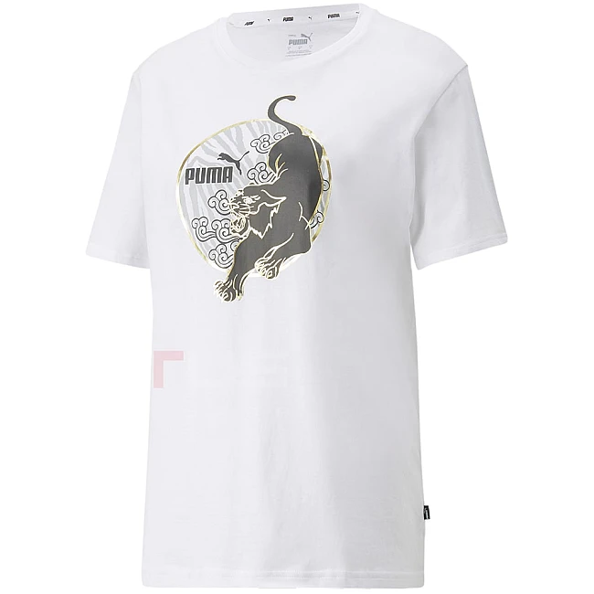 ДАМСКА ТЕНИСКА PUMA TIGER GRAPHIC BOYFRIEND TEE WHITE