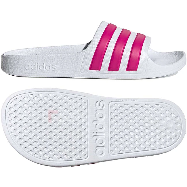 ЧЕХЛИ ADIDAS ADILETTE AQUA K WHITE/MAGENTA