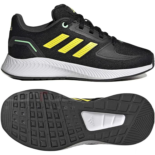 ДЕТСКИ МАРАТОНКИ ADIDAS RUNFALCON 2.0 K BLACK/YELLOW