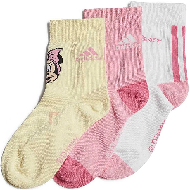 ДЕТСКИ ЧОРАПИ ADIDAS DISNEY MD SOCK YELLOW/PINK/WHITE