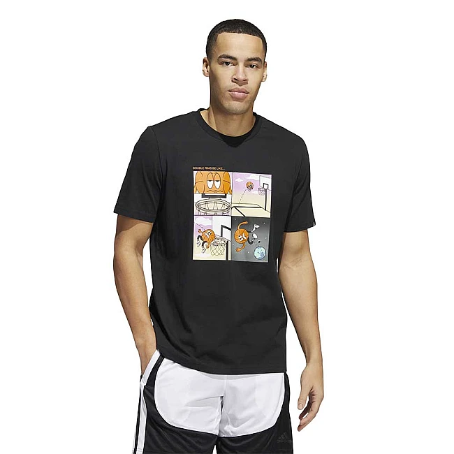 МЪЖКА ТЕНИСКА ADIDAS DOUBLE RIMS TEE BLACK