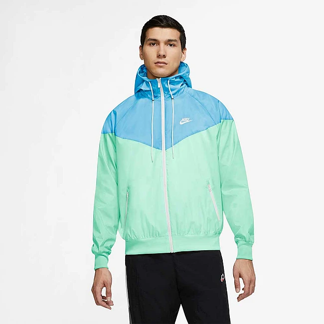 МЪЖКО ЯКЕ NIKE NSW HE WR HD WVN JKT MINT/BLUE
