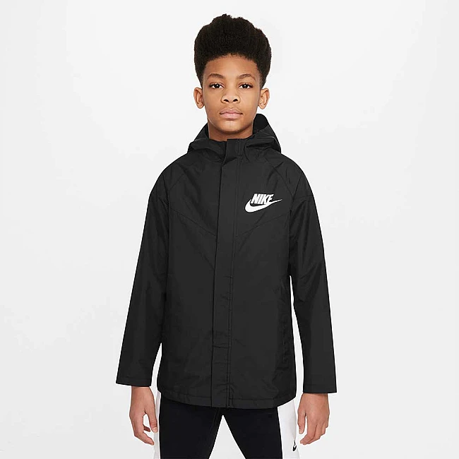 ДЕТСКО ЯКЕ ЗА МОМЧЕ NIKE NSW STORMFIT WR BLACK