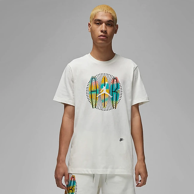 МЪЖКА ТЕНИСКА NIKE JORDAN FLT MVP SS CREW SAIL