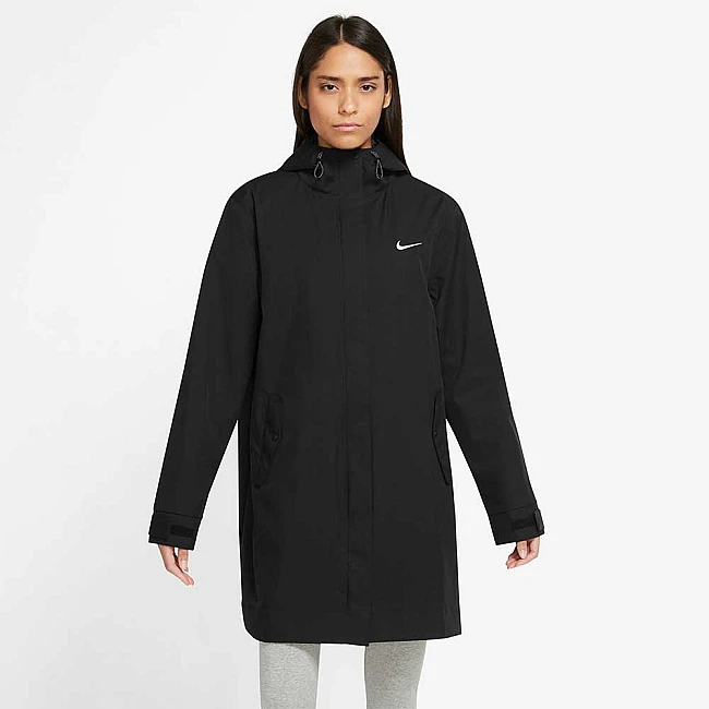 ДАМСКО ЯКЕ NIKE NSW ESSNTL SF WVN PRKA JKT BLACK