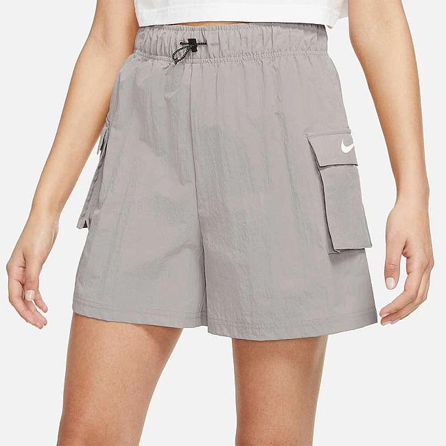 ДАМСКИ КЪСИ ПАНТАЛОНИ NIKE NSW ESSNTL WVN HR SHORT IRON