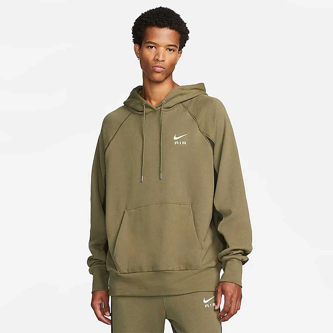 МЪЖКИ СУИТШЪРТ NIKE NSW AIR FT PO HOODIE OLIVE