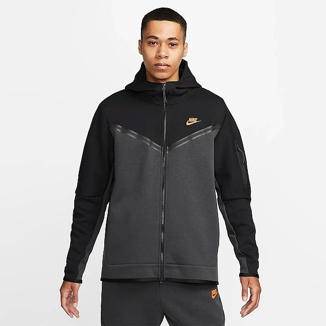 МЪЖКО ГОРНИЩЕ NIKE NSW TCH FLC HOODIE S FZ WR BLACK