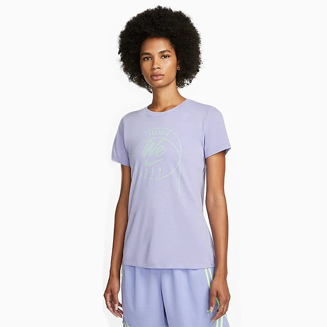 ДАМСКА ТЕНИСКА NIKE DF TEE SS SWSH FLY THISTLE