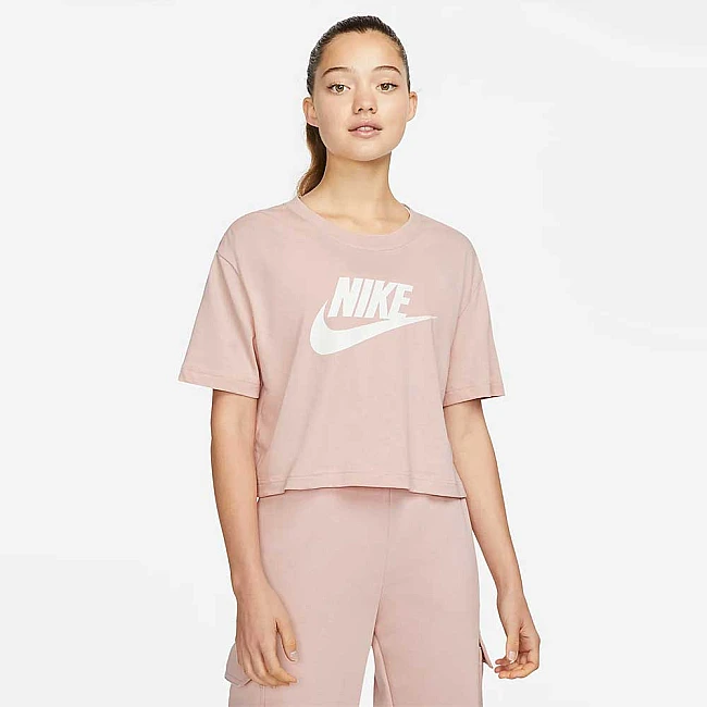 ДАМСКА ТЕНИСКА NIKE NSW TEE ESSNTL CRP ICN FTRA PINK OXF