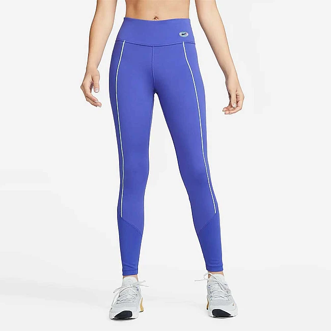 ДАМСКИ КЛИН NIKE ONE DF MR TGHT 7/8 NVLTY BLUE