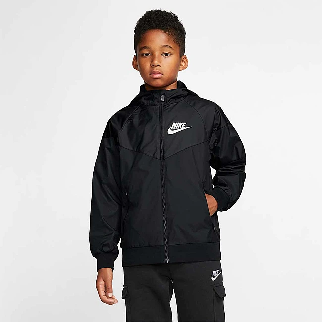 ДЕТСКО ЯКЕ ЗА МОМЧЕ NIKE NSW WR JKT HD BLACK