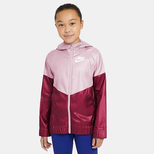 ДЕТСКО ЯКЕ ЗА МОМИЧЕ NIKE NSW WR JKT LT PINK/BEETROOT