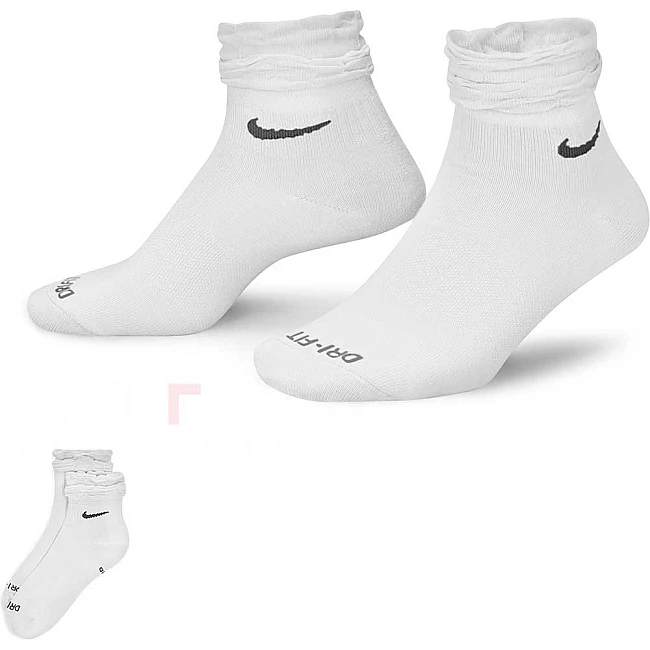 ЧОРАПИ NIKE EVERYDAY ANKLE 1PK - 144 RUFFLE SHU WHITE