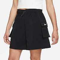 ДАМСКИ КЪСИ ПАНТАЛОНИ NIKE NSW ESSNTL WVN HR SHORT BLACK