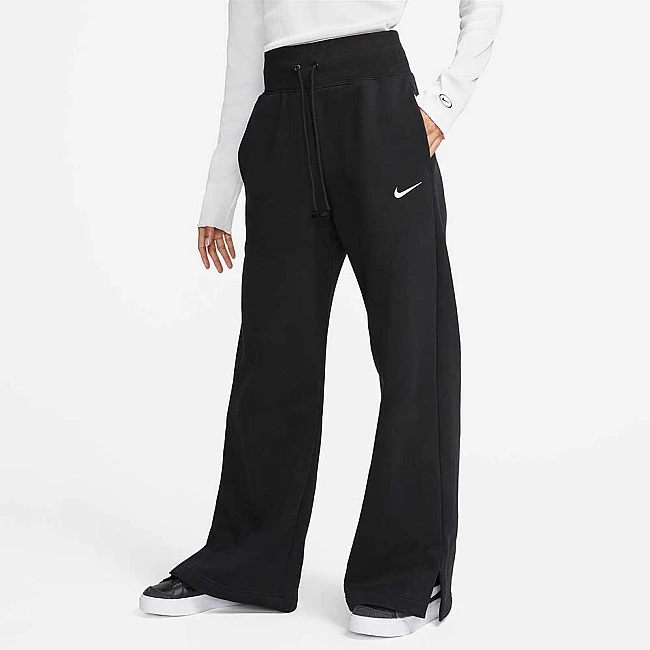ДАМСКО ДОЛНИЩЕ NIKE NSW PHNX FLC HR PANT WIDE BLACK