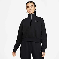 ДАМСКА БЛУЗА NIKE NSW PHNX FLC CROP QZ BLACK