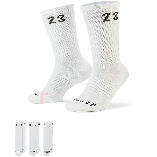 ЧОРАПИ NIKE JORDAN ESSENTIAL CREW 3PR WHITE