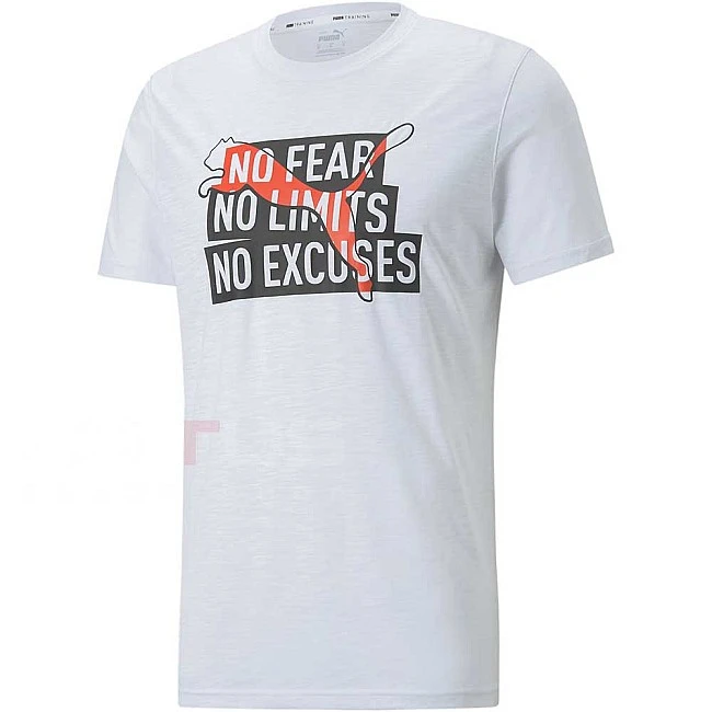 МЪЖКА ТЕНИСКА PUMA PERFORMANCE SLOGAN CAT TEE WHITE