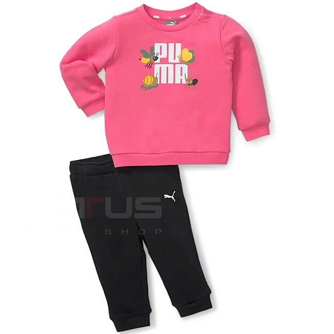 БЕБЕШКИ СПОРТЕН ЕКИП ЗА МОМИЧЕ PUMA SMALL WORLD INFANTS SET TR PINK/BLACK