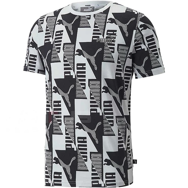 МЪЖКА ТЕНИСКА PUMA POWER AOP TEE WHITE
