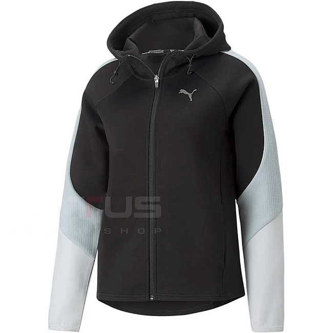 ДАМСКО ГОРНИЩЕ PUMA EVOSTRIPE FULL-ZIP HOODIE BLACK