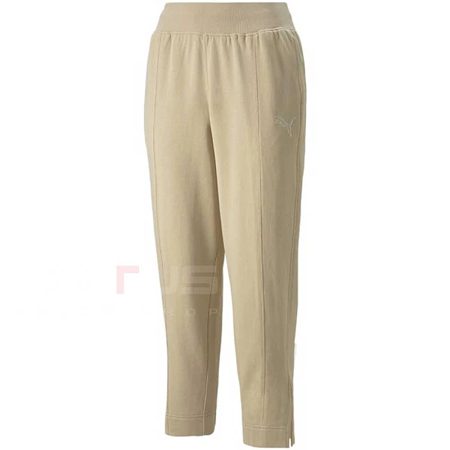 ДАМСКО ДОЛНИЩЕ PUMA HER HIGH-WAIST PANTS TR LT SAND