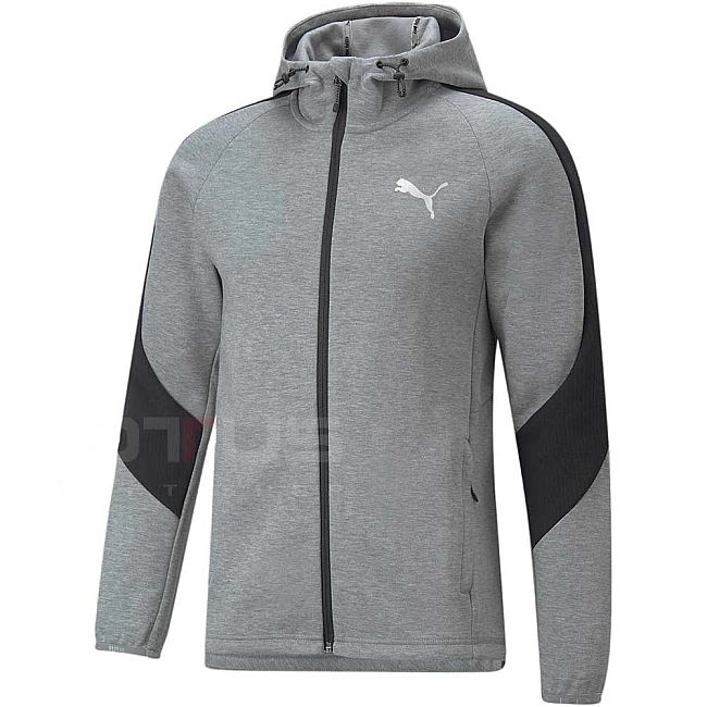 МЪЖКО ГОРНИЩЕ PUMA EVOSTRIPE FULL-ZIP HOODIE GREY