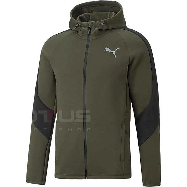 МЪЖКО ГОРНИЩЕ PUMA EVOSTRIPE FULL-ZIP HOODIE GREEN
