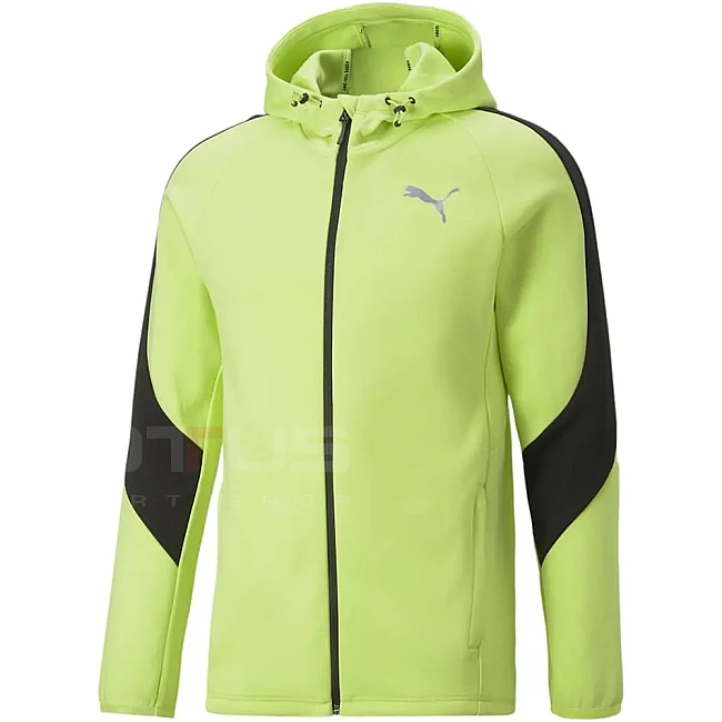 МЪЖКО ГОРНИЩЕ PUMA EVOSTRIPE FULL-ZIP HOODIE LT LIME