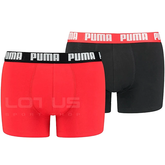 МЪЖКИ БОКСЕР PUMA BASIC BOXER 2P BOXER BLACK/RED