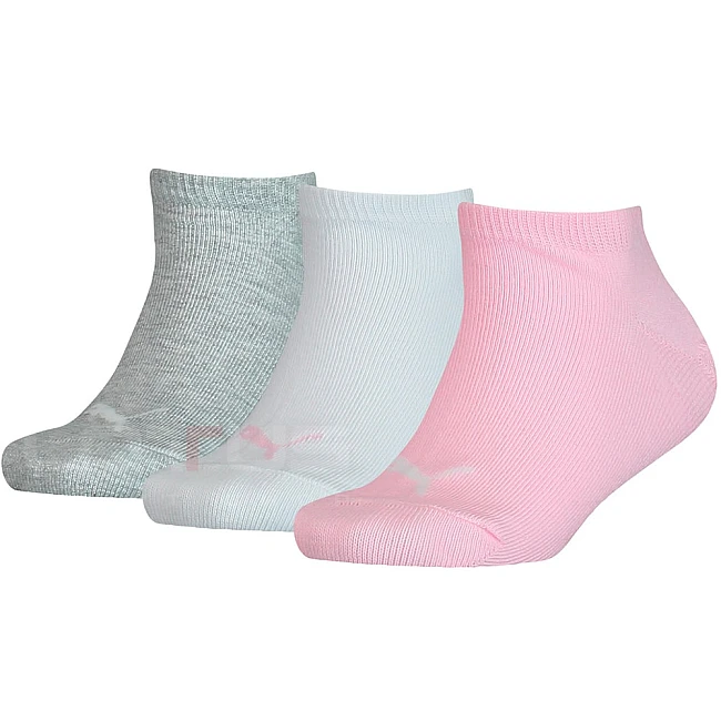 ДЕТСКИ ЧОРАПИ PUMA KIDS INVISIBLE 3P ROSE/WHITE/GREY