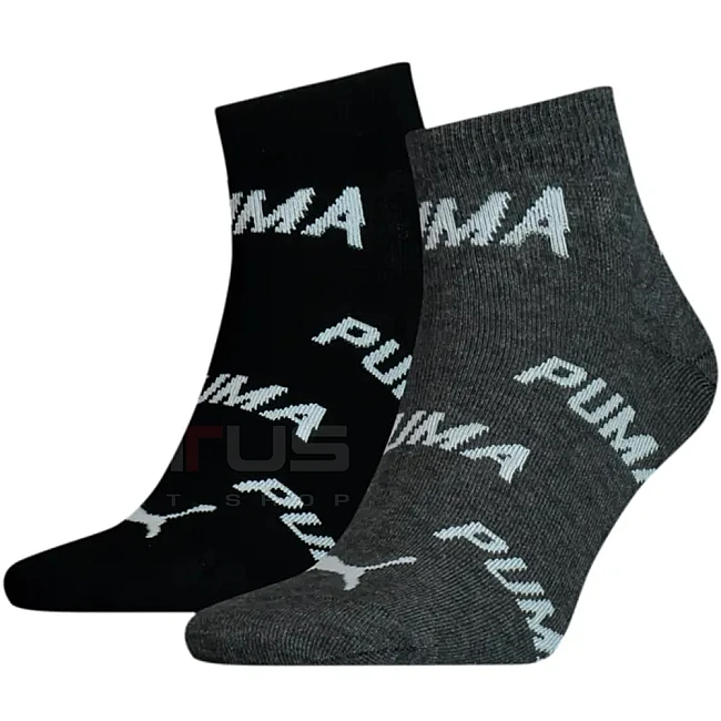 ЧОРАПИ PUMA UNISEX BWT QUARTER BLACK/GREY
