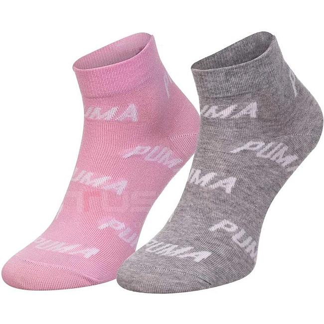 ДАМСКИ ЧОРАПИ PUMA UNISEX BWT QUARTER ROSE/GREY