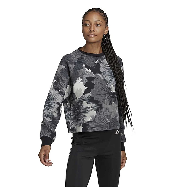 ДАМСКА БЛУЗА ADIDAS AOP SWT BLACK/MULTCO