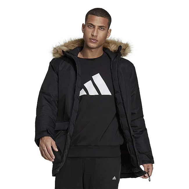 МЪЖКО ЯКЕ ADIDAS HOODED PARKA BLACK