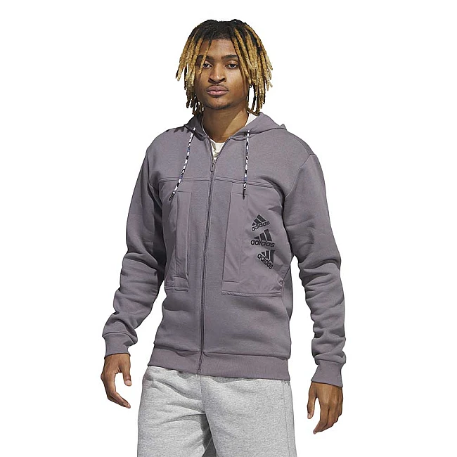 МЪЖКО ГОРНИЩЕ ADIDAS Q4 BL FZ HD GREY