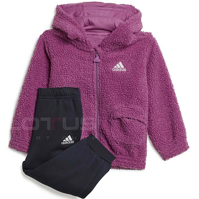 БЕБШКИ СПОРТЕН ЕКИП ЗА МОМИЧЕ ADIDAS BOA FZ HD JOG SEPULI/WHITE